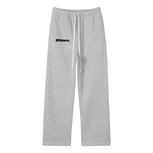 Unisex Solid Color Fleece Straight Leg Trackies